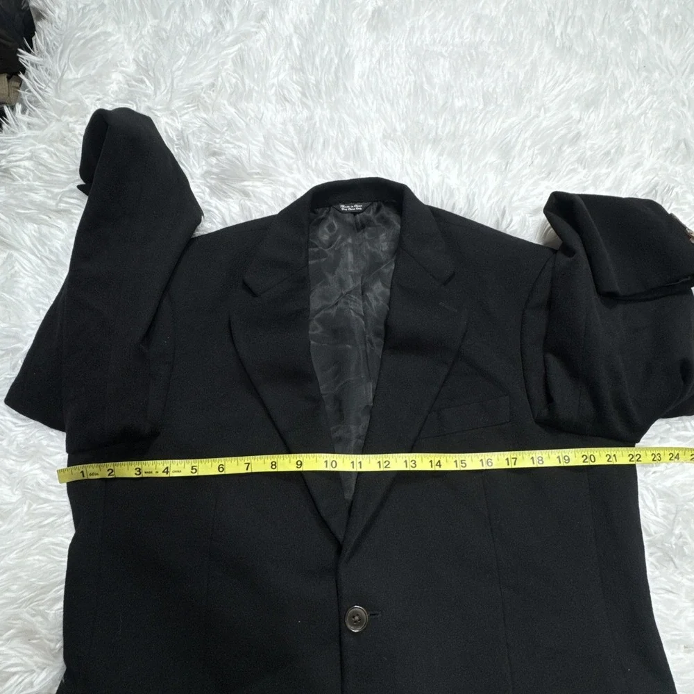 Men's 100% Cashmere Sport Coat Blazer Marshall Fields Sz 39 Black Formal Wedding